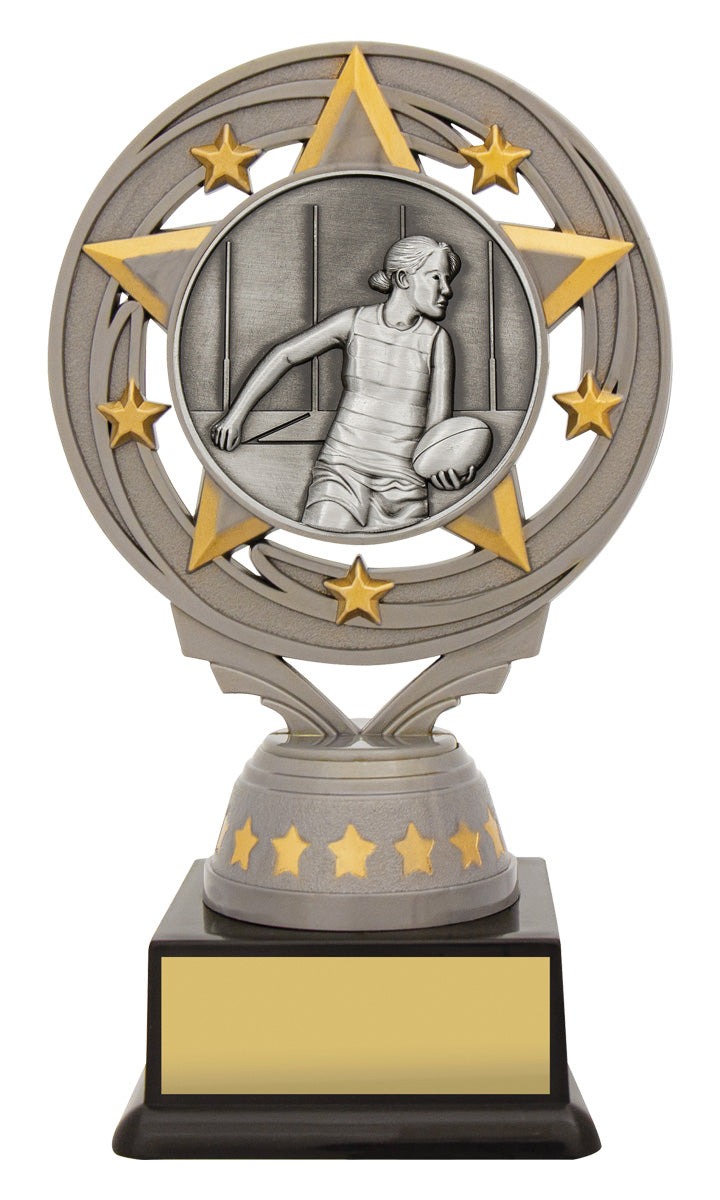 Silver Female Footy Torch 150mm