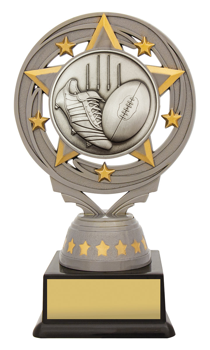 Silver Aussie Rules Torch 150mm