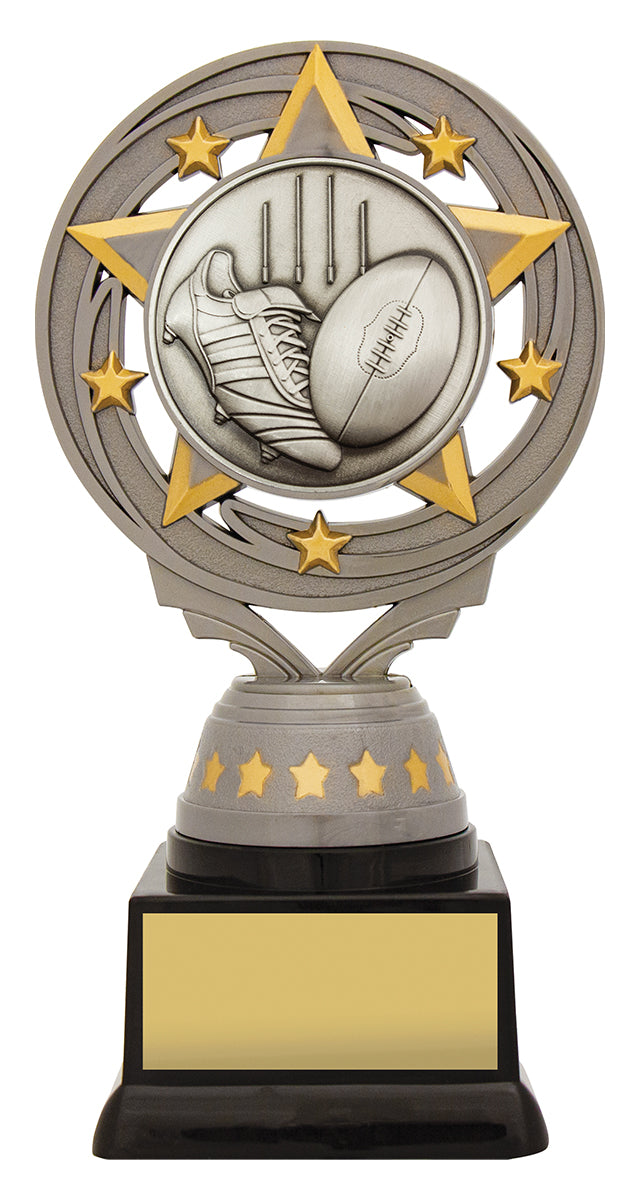 Silver Aussie Rules Torch 165mm