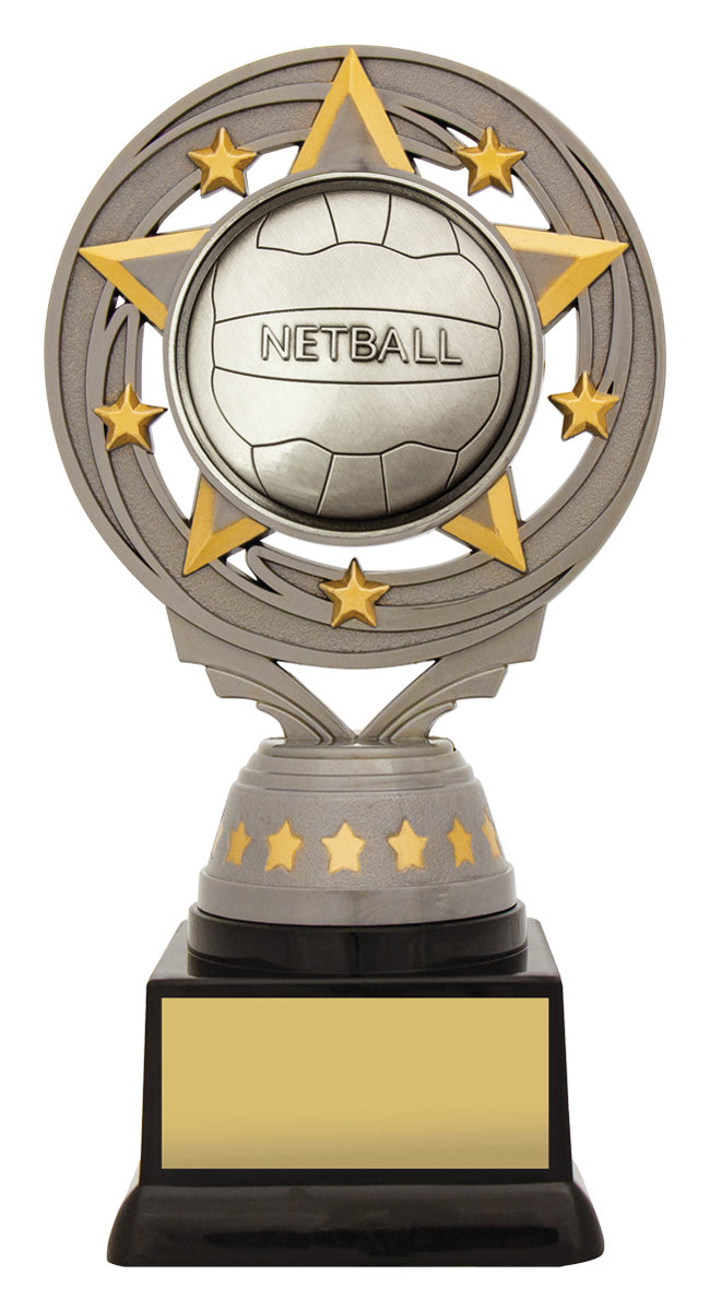 Silver Netball Torch 165mm