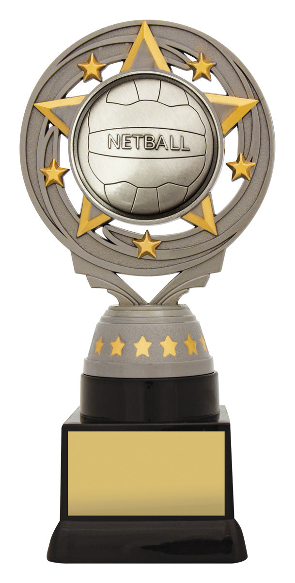 Silver Netball Torch 180mm