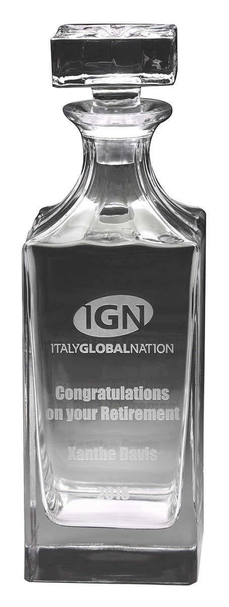 Crystal Whisky Decanter 870ml