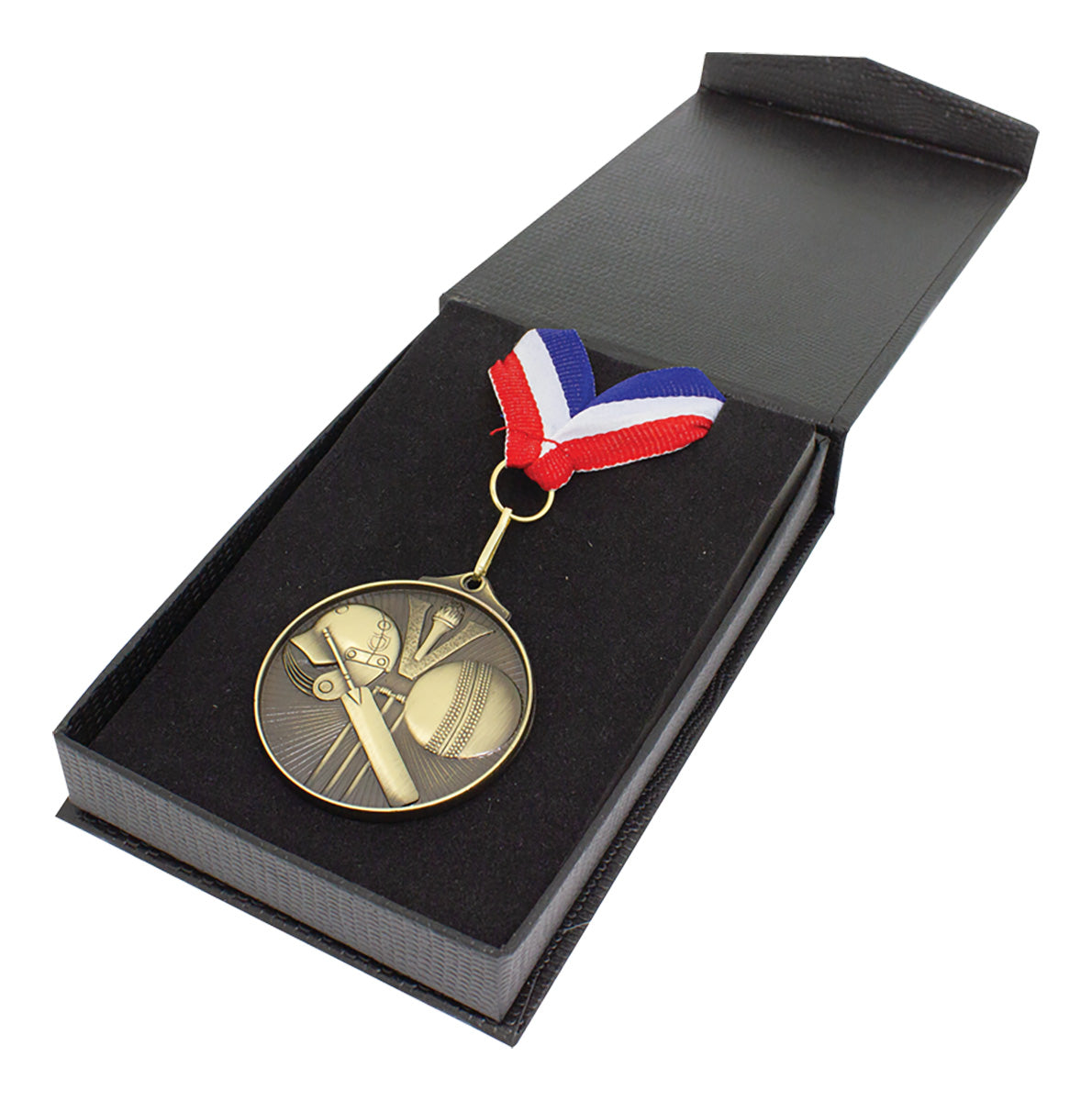 Flip-Top Box - Ribbon & Medal 145mm