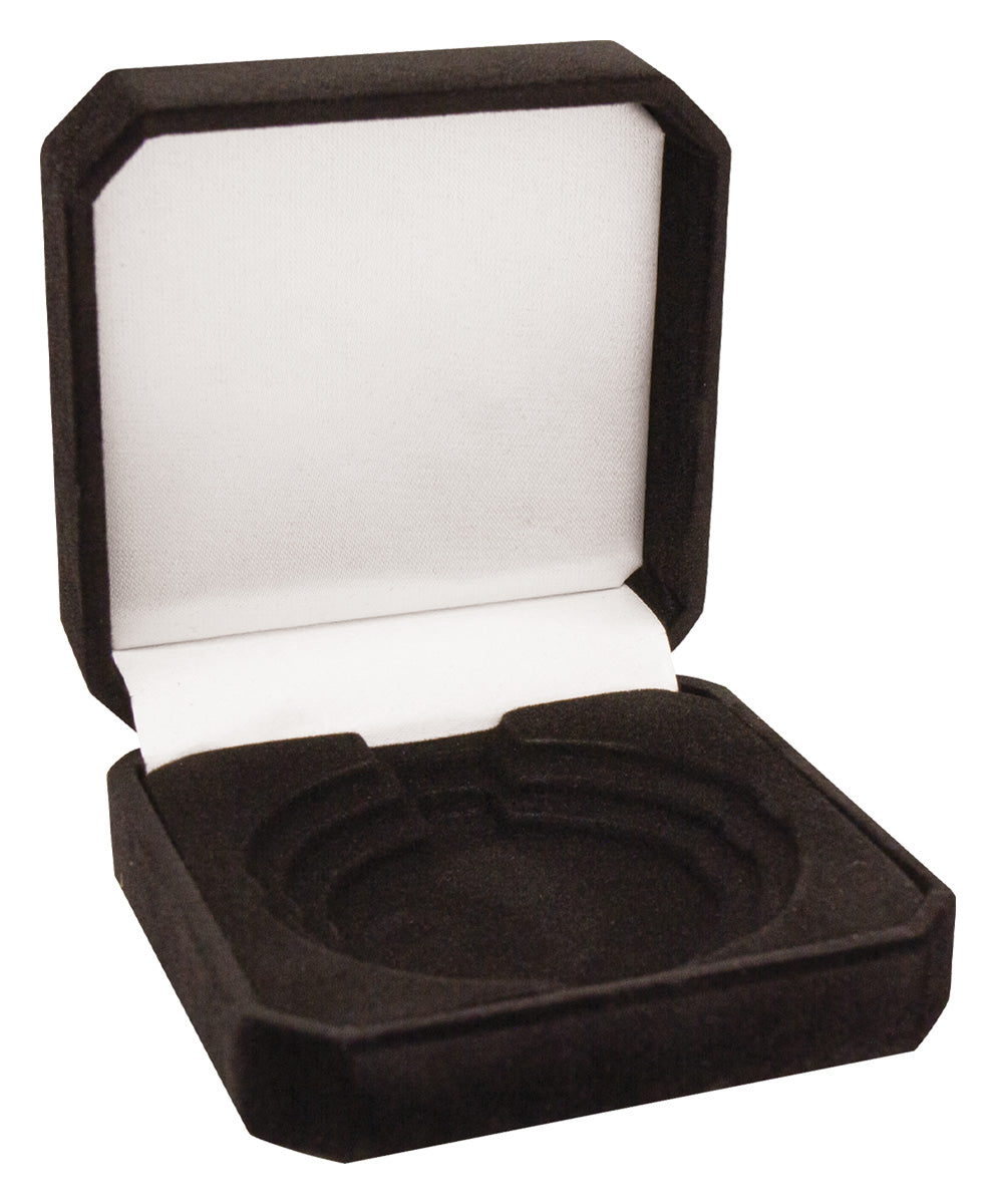 Crown Medal Box Black 90mm