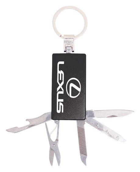 Engravable Keychain with Tools 55mm