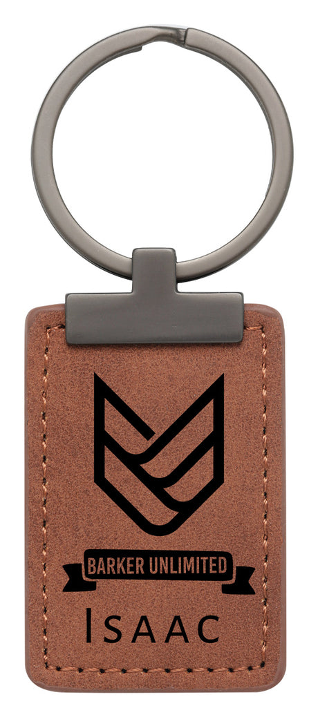 Rawhide Keychain with Metal 50mm