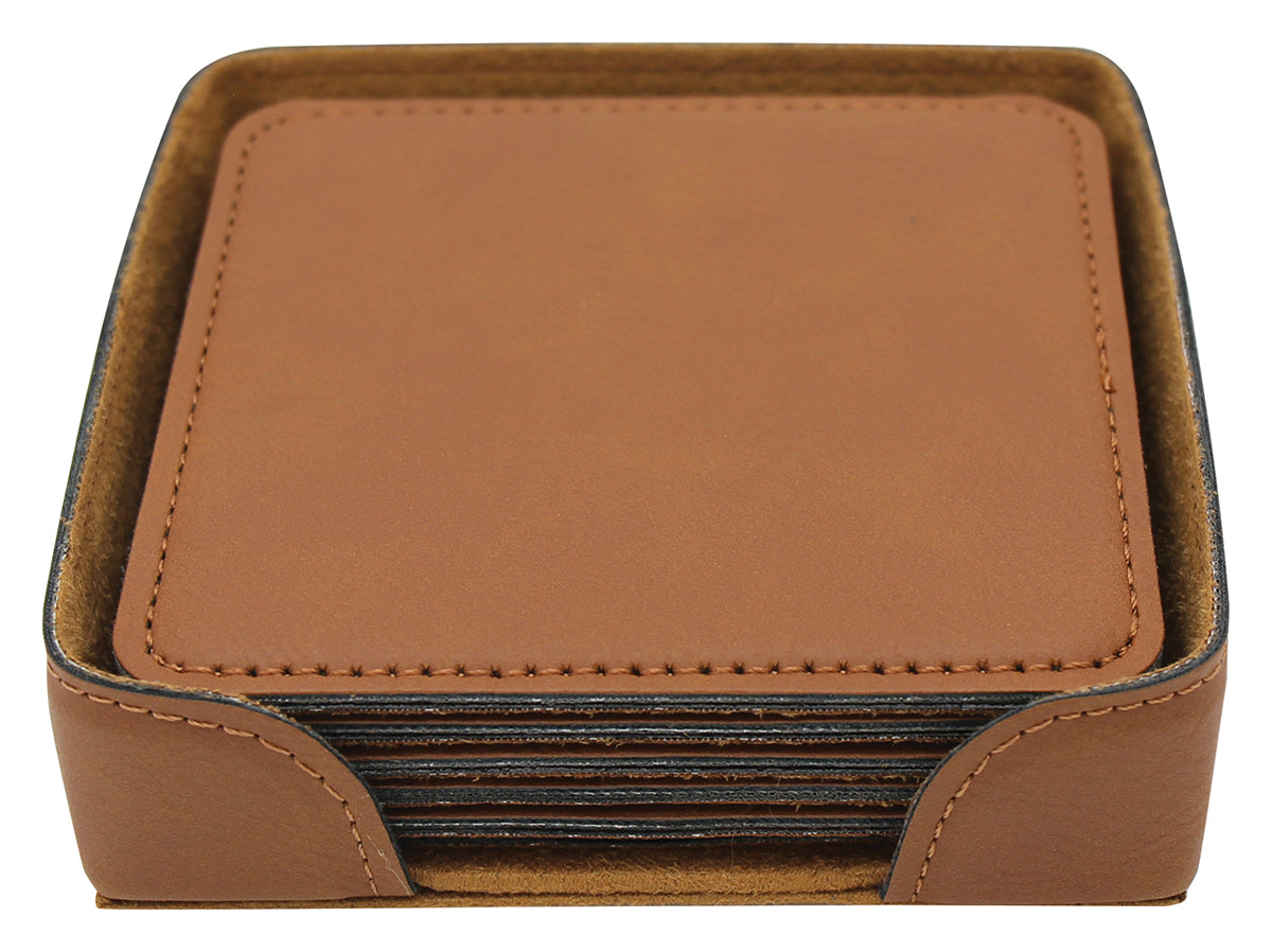 Rawhide Coaster Set 100mm