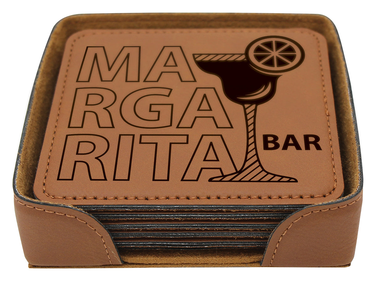 Rawhide Coaster Set 100mm