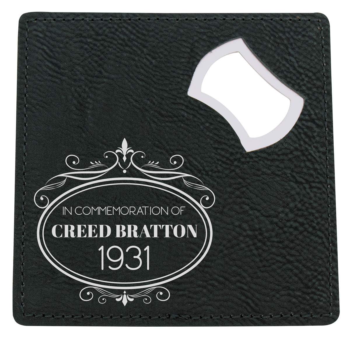 Black Coaster & Opener 100mm