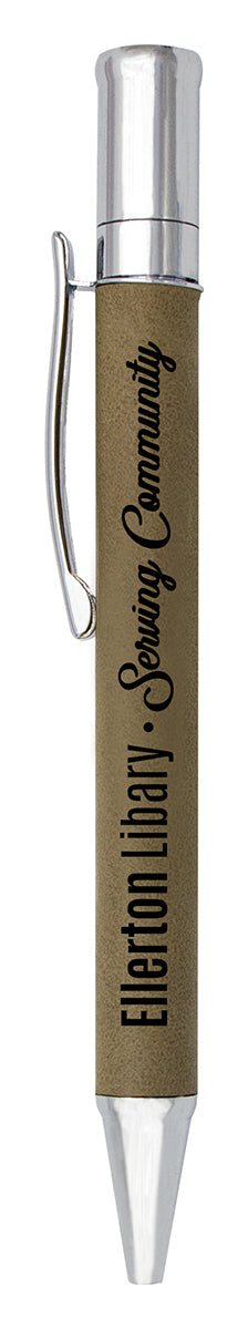 Leatherette Pen - Khaki 130mm