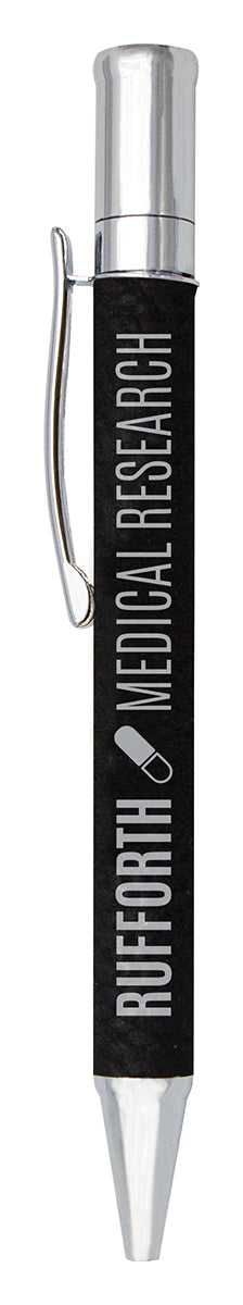 Leatherette Pen - Black 130mm