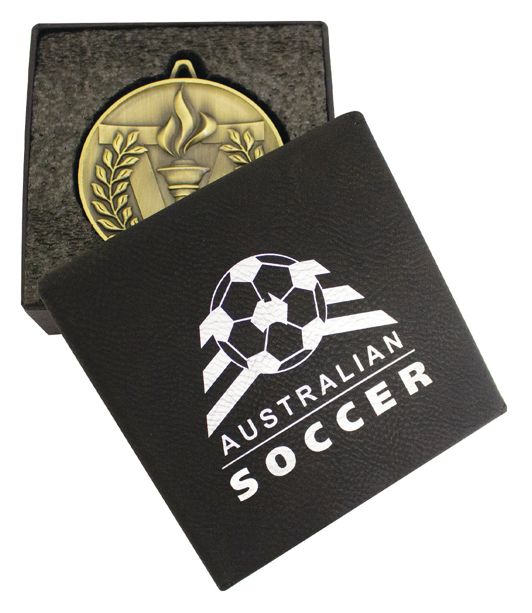 Leatherette Custom Medal Box 35mm