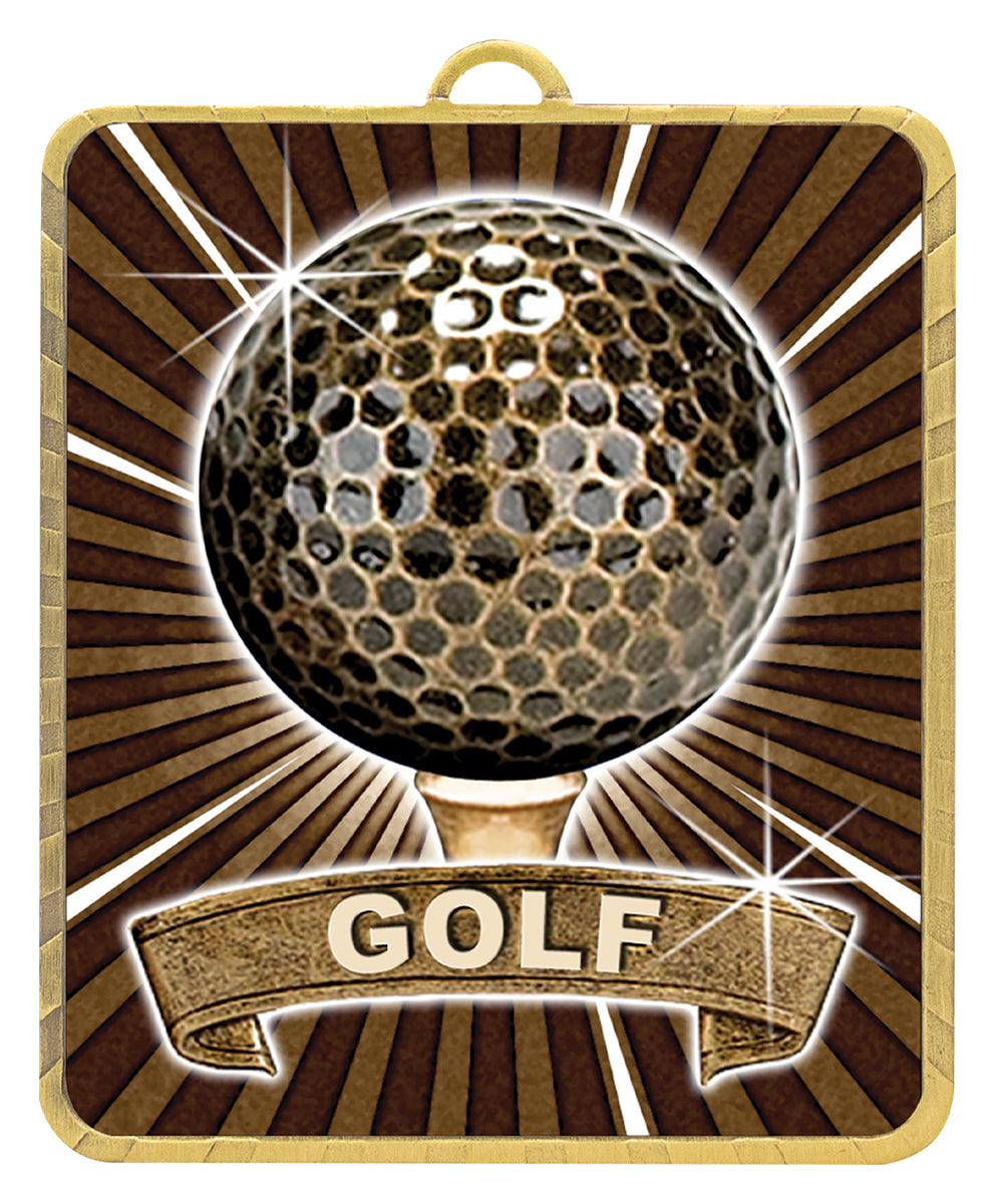 Gold Lynx Medal - Golf Gold