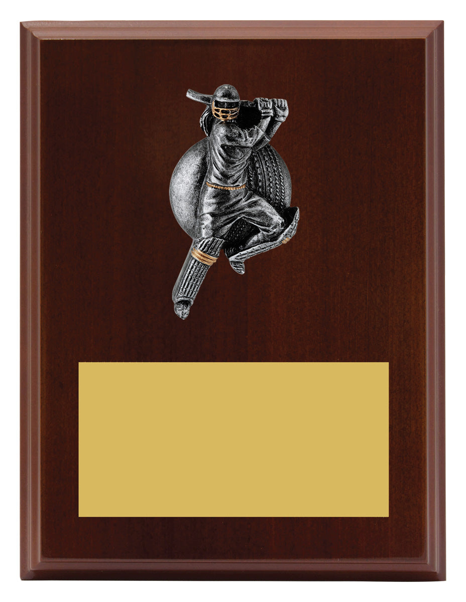 Plaque - Female Batting 200mm