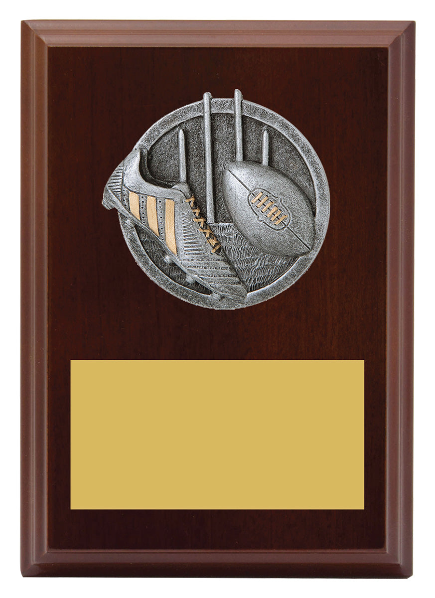 Peak Plaque Aussie Rules 150mm