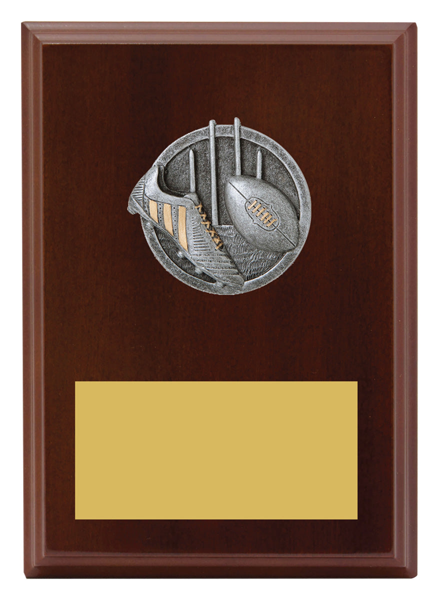 Peak Plaque Aussie Rules 175mm