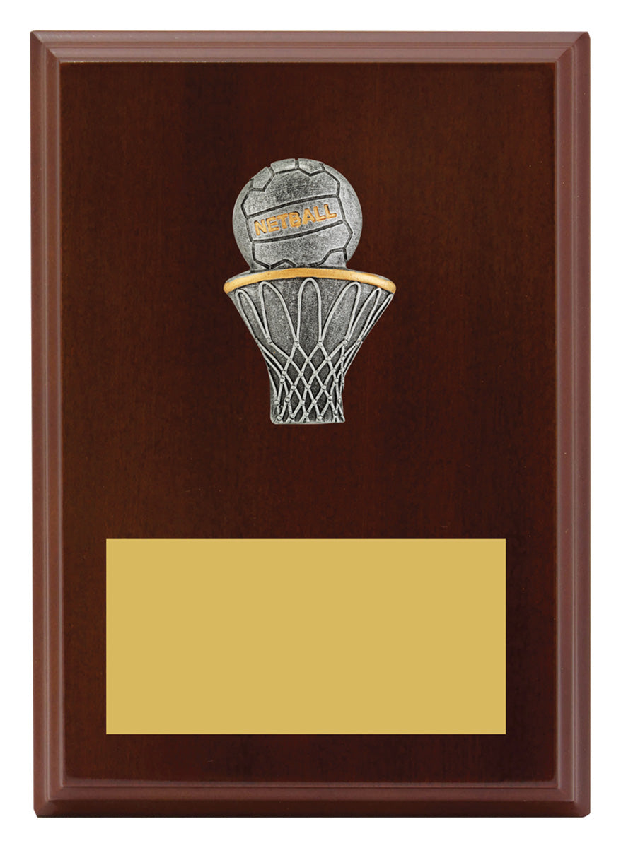 Plaque - Peak Netball 175mm