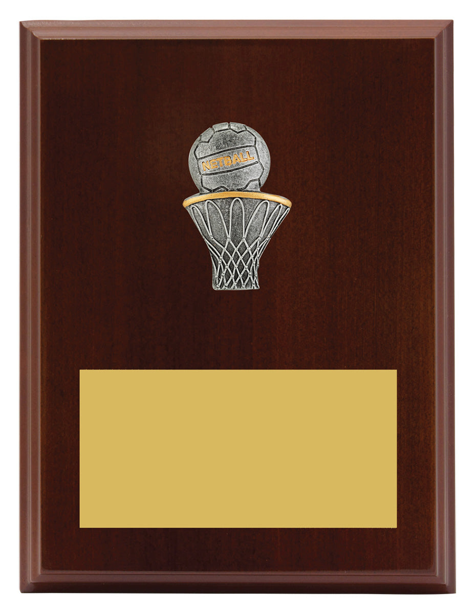 Plaque - Peak Netball 200mm