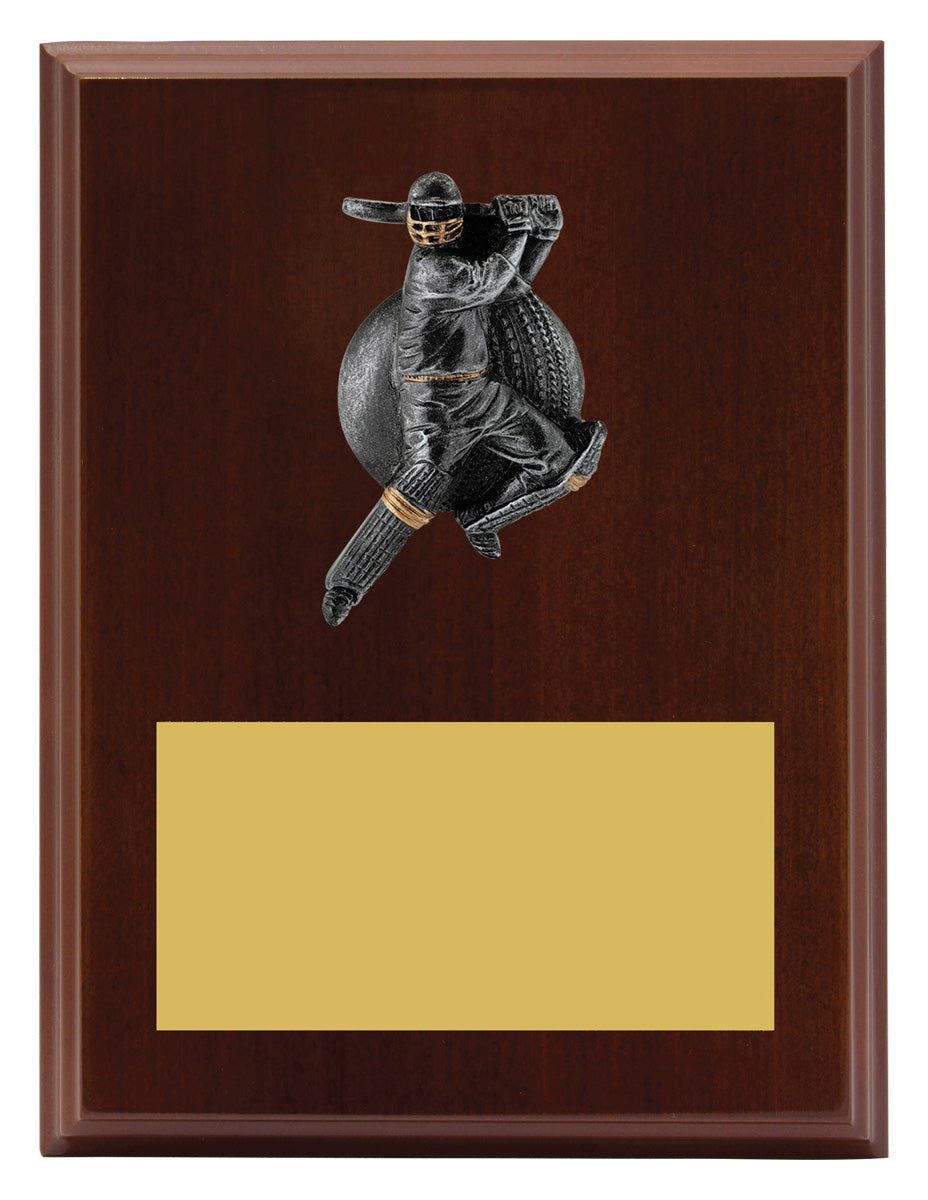 Plaque - Male Batting 200mm