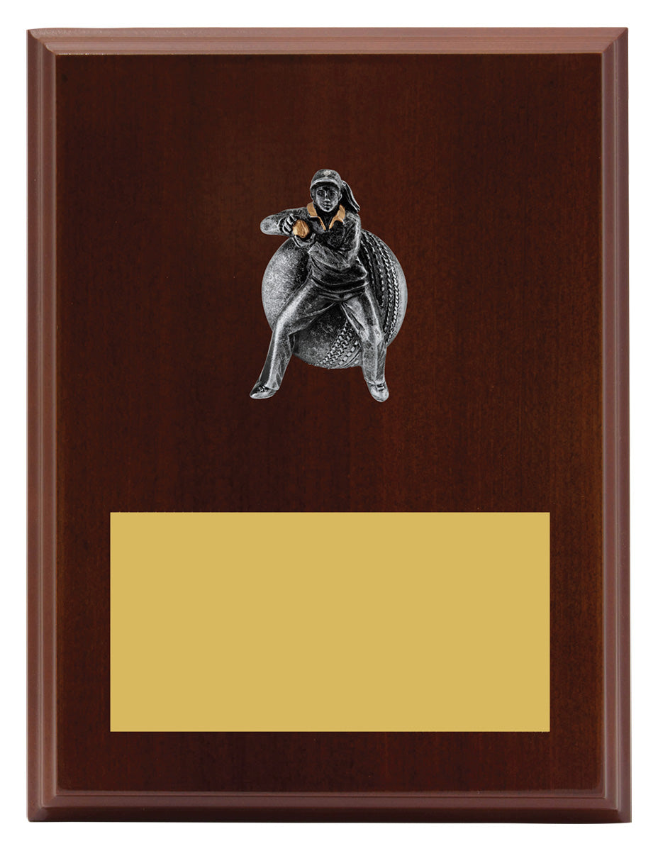 Plaque - Female Fielding 200mm
