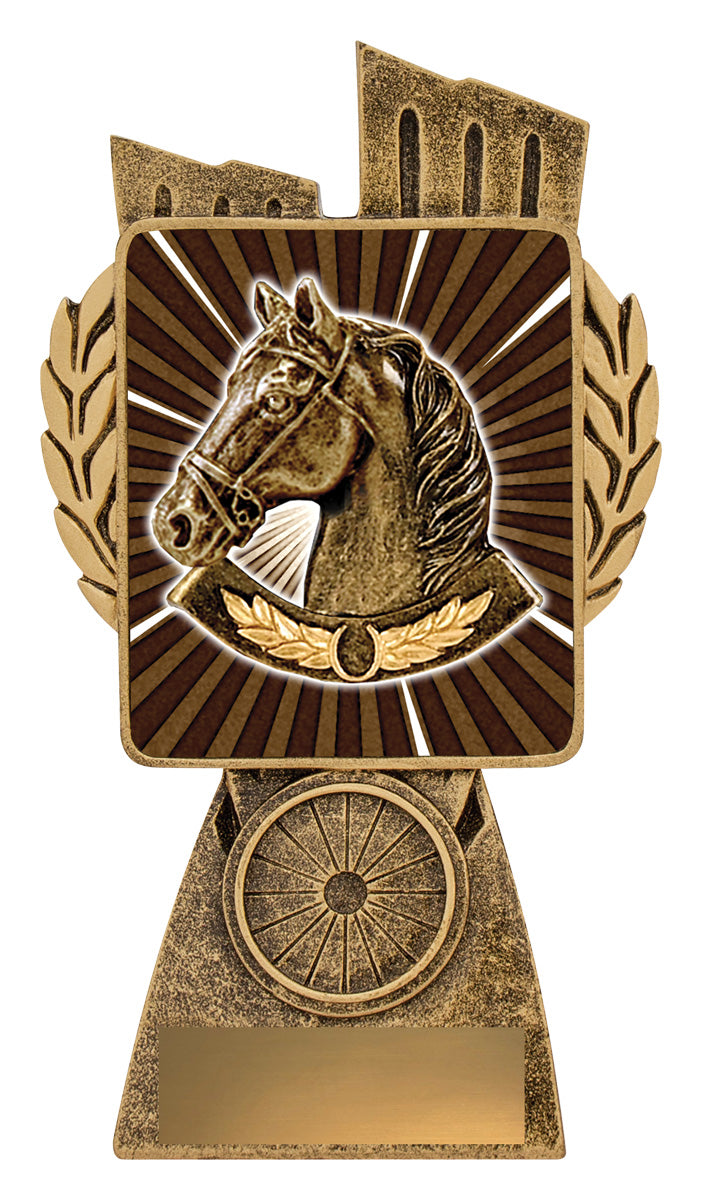 Antique Gold Lynx - Horse 150mm