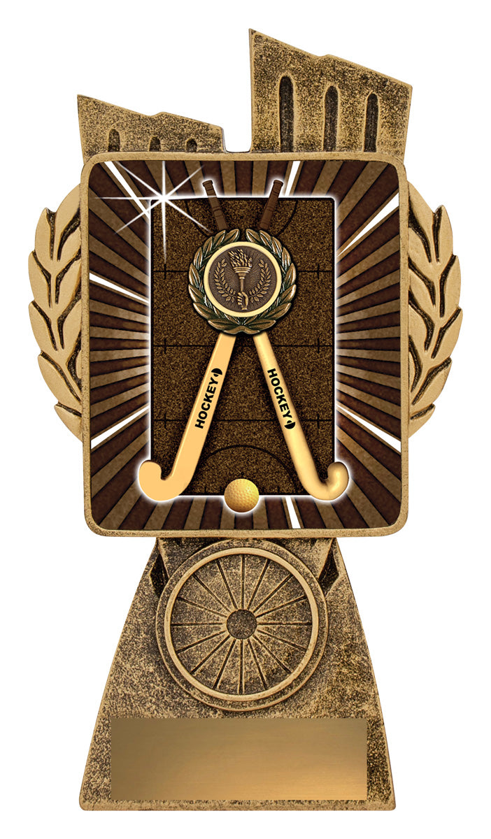 Antique Gold Lynx - Hockey 150mm