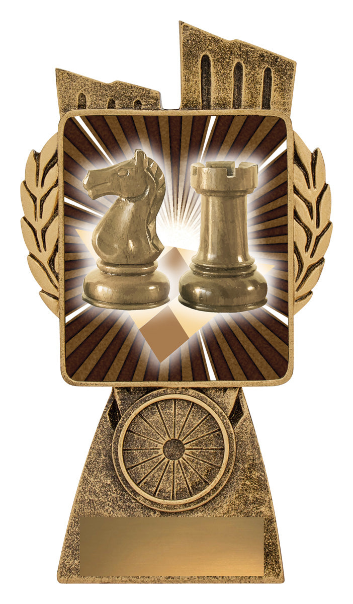 Antique Gold Lynx - Chess 150mm