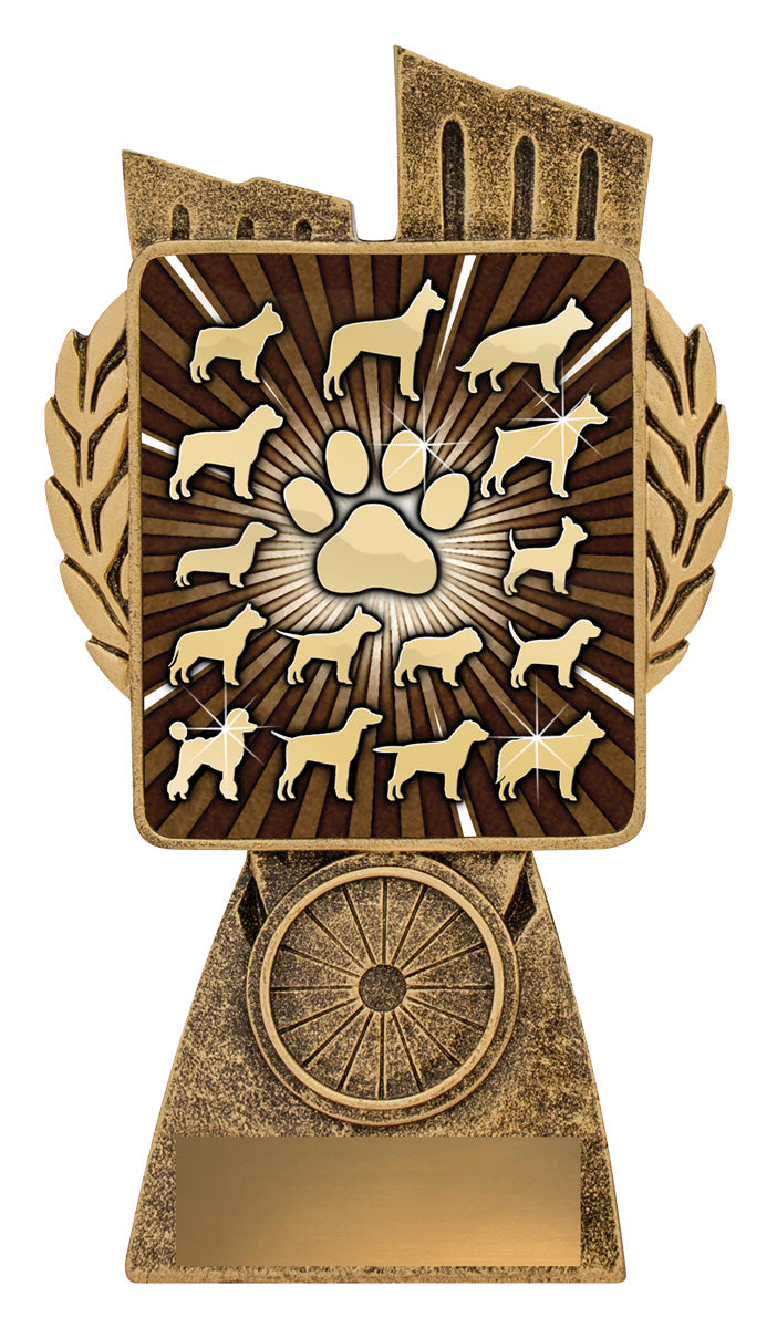 Antique Gold Lynx - Dog Various 150mm