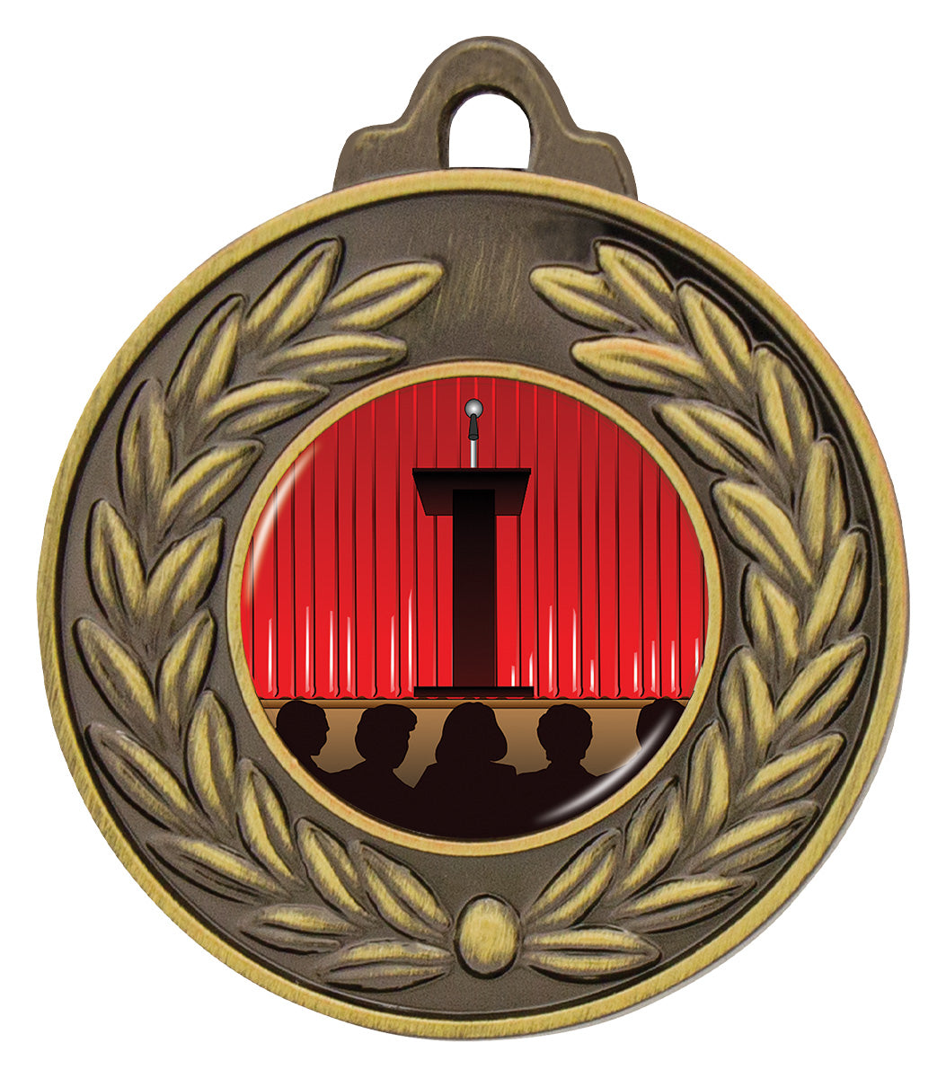 Wreath Antique Medal Gold