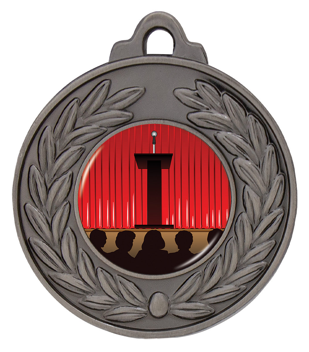 Wreath Antique Medal Silver