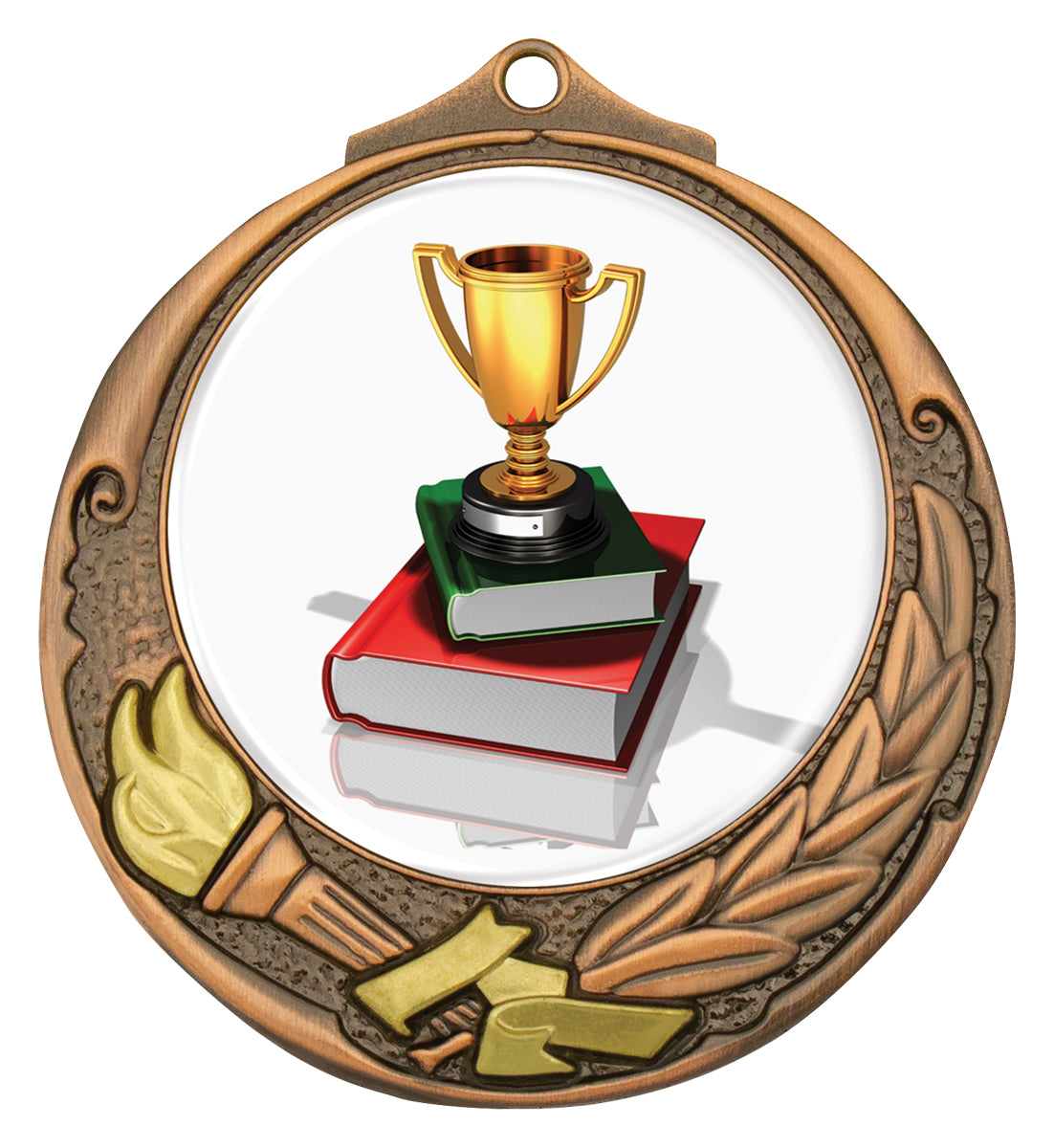 Torch Medal 50mm Bronze