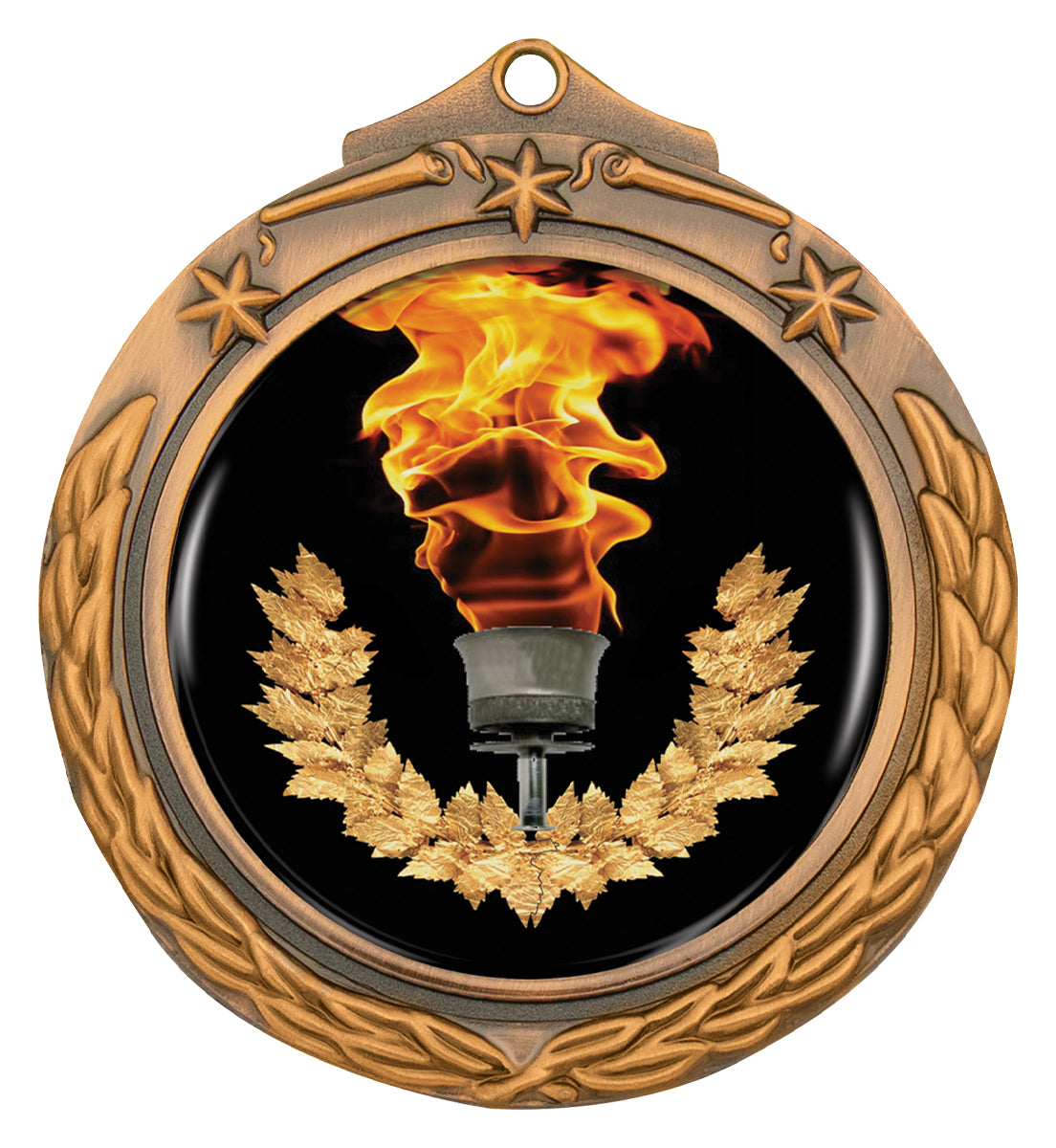 Stars & Wreath 50mm Bronze