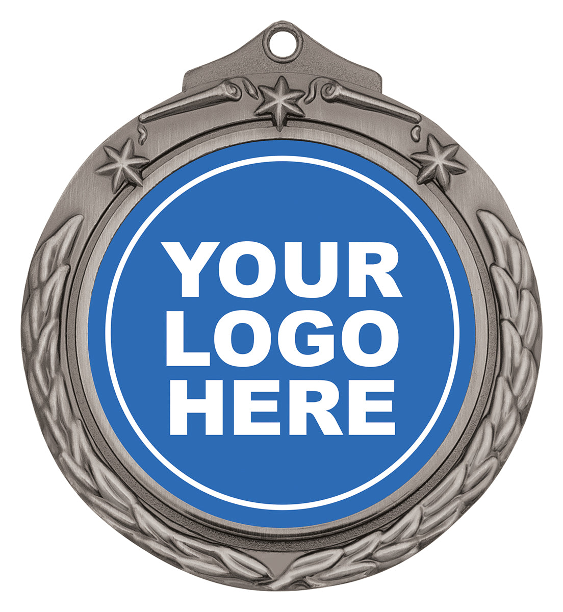 Stars & Wreath 50mm Silver