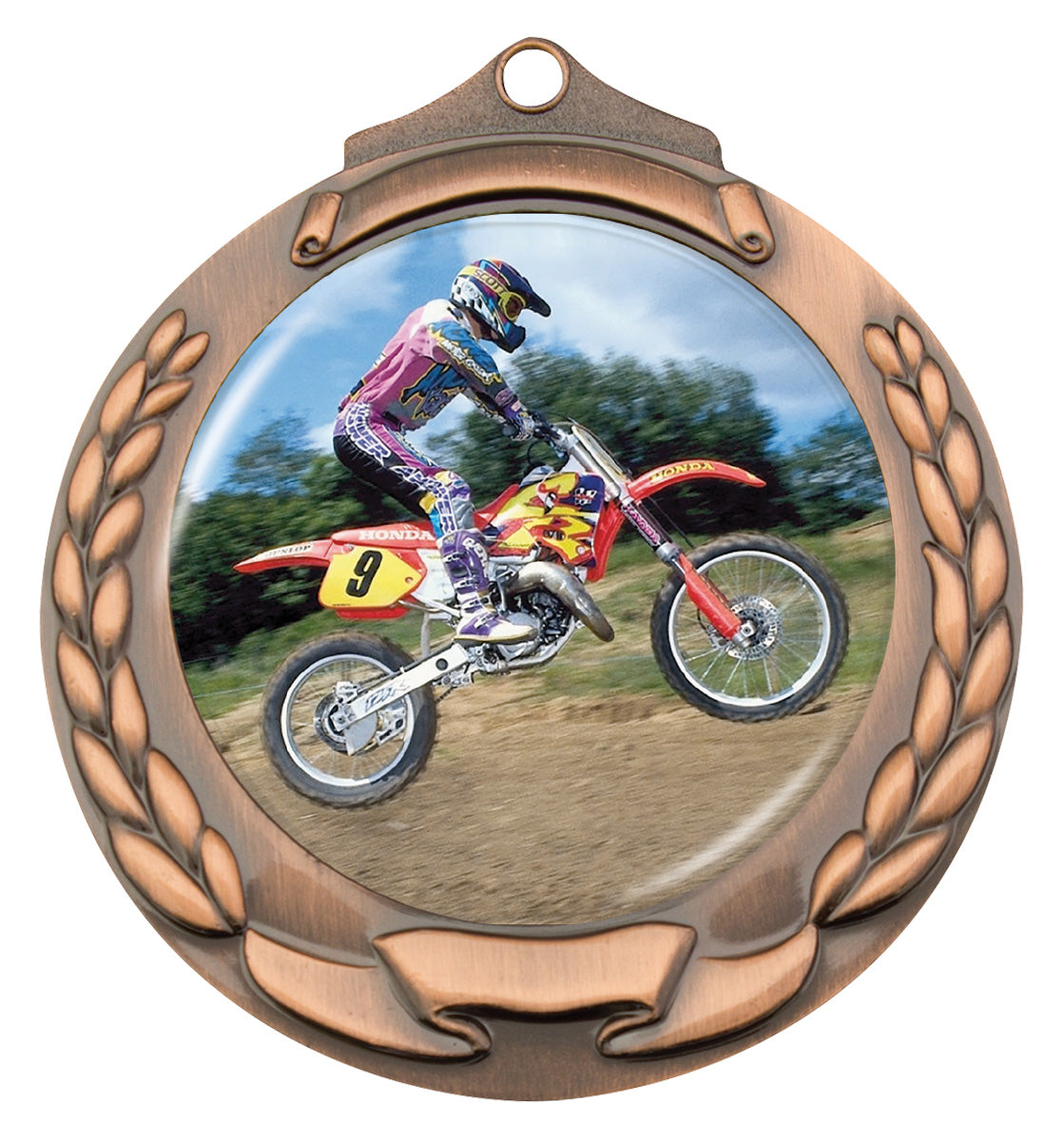 Banner Wreath 50mm Bronze