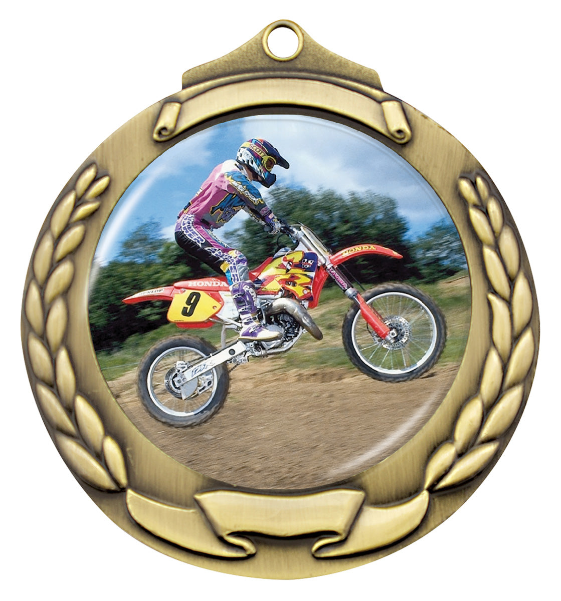 Banner Wreath 50mm Gold