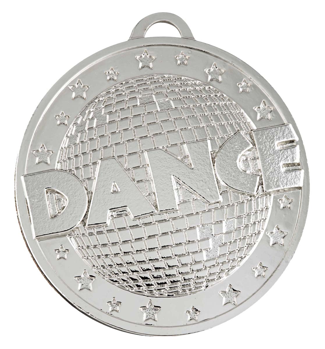 Dance Glitter Shiny Medal Silver