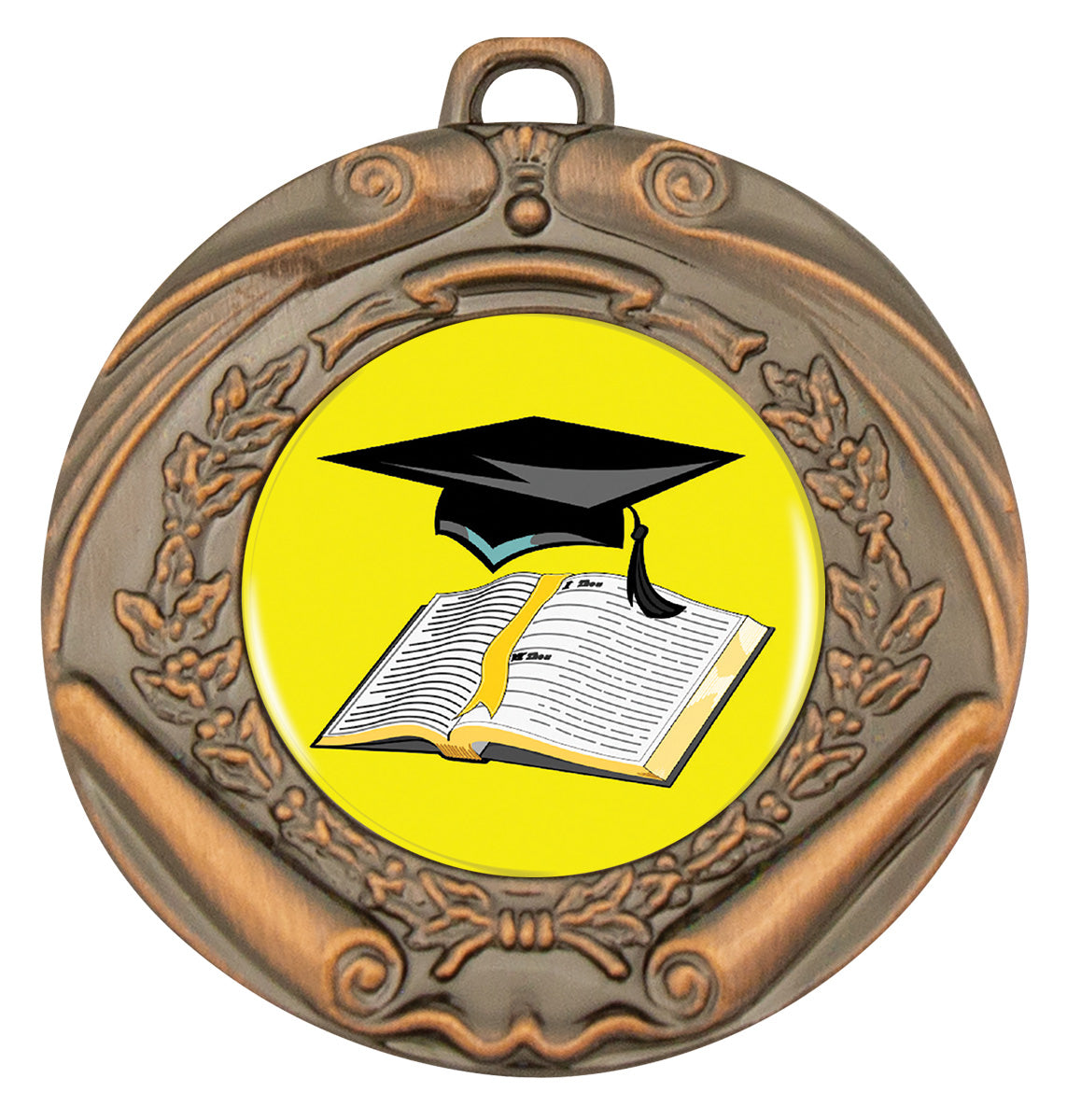 Scroll Medal Shiny Bronze
