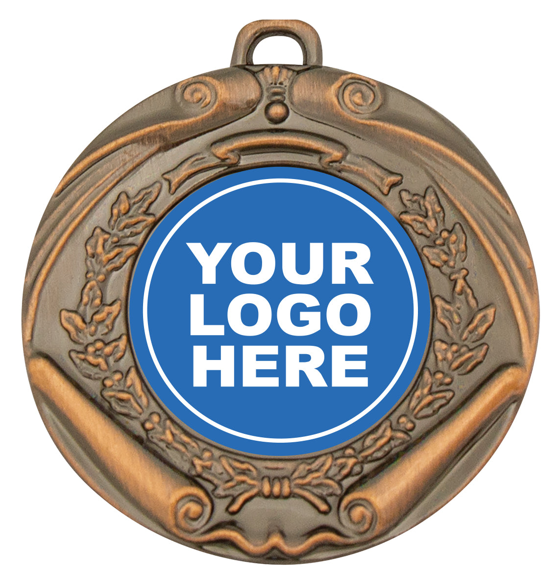 Scroll Medal Shiny Bronze