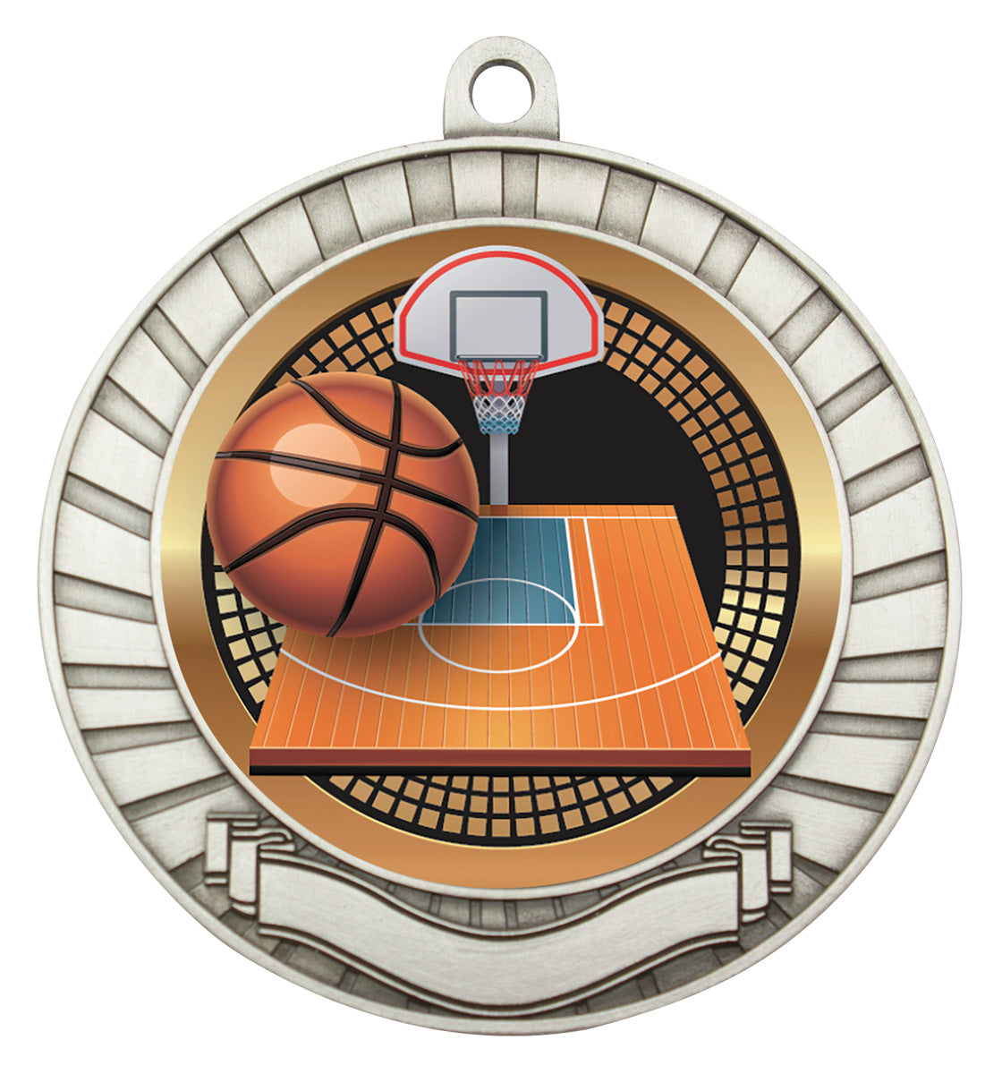 Eco Scroll - Basketball Silver
