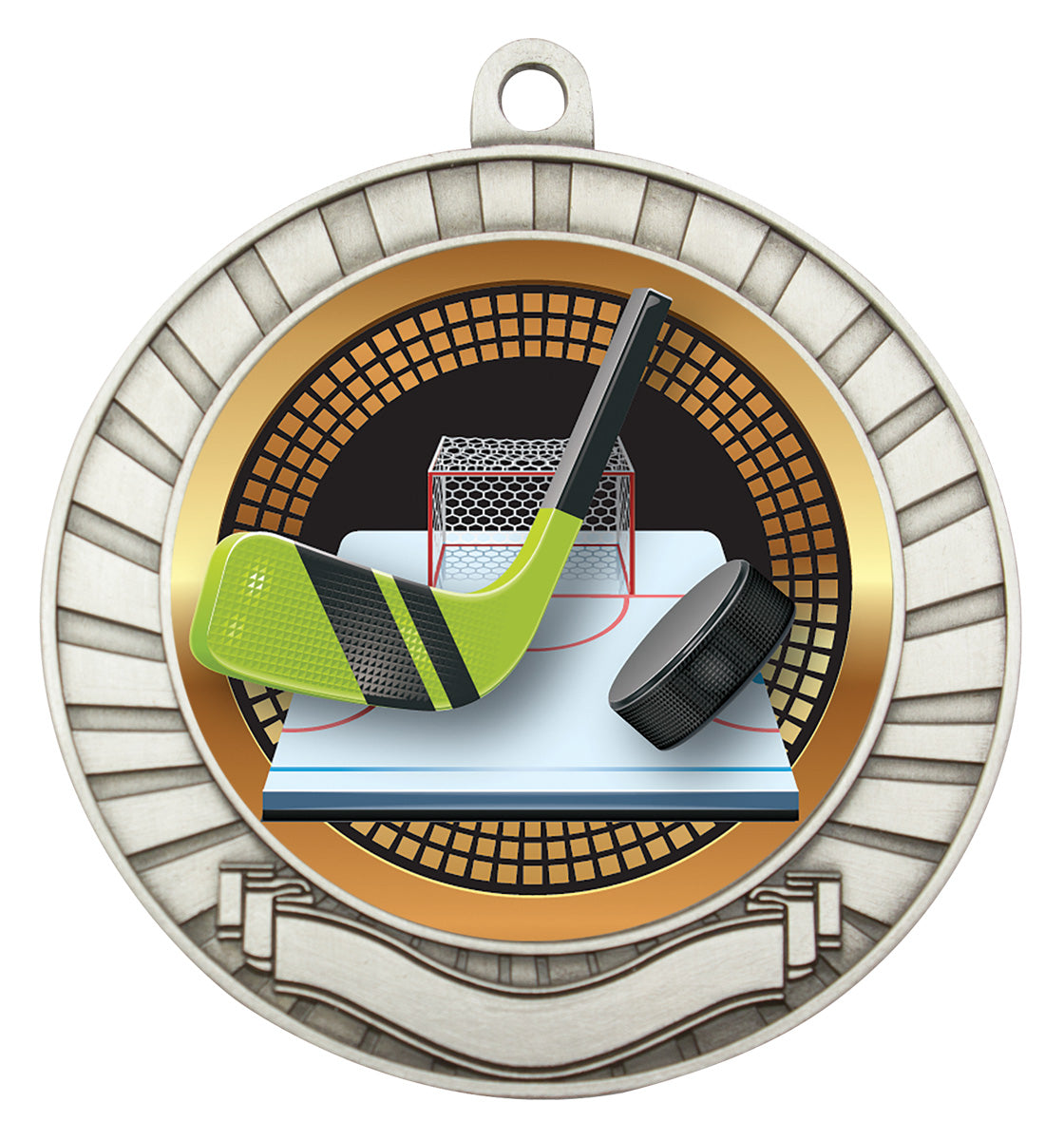 Eco Scroll - Ice Hockey Silver