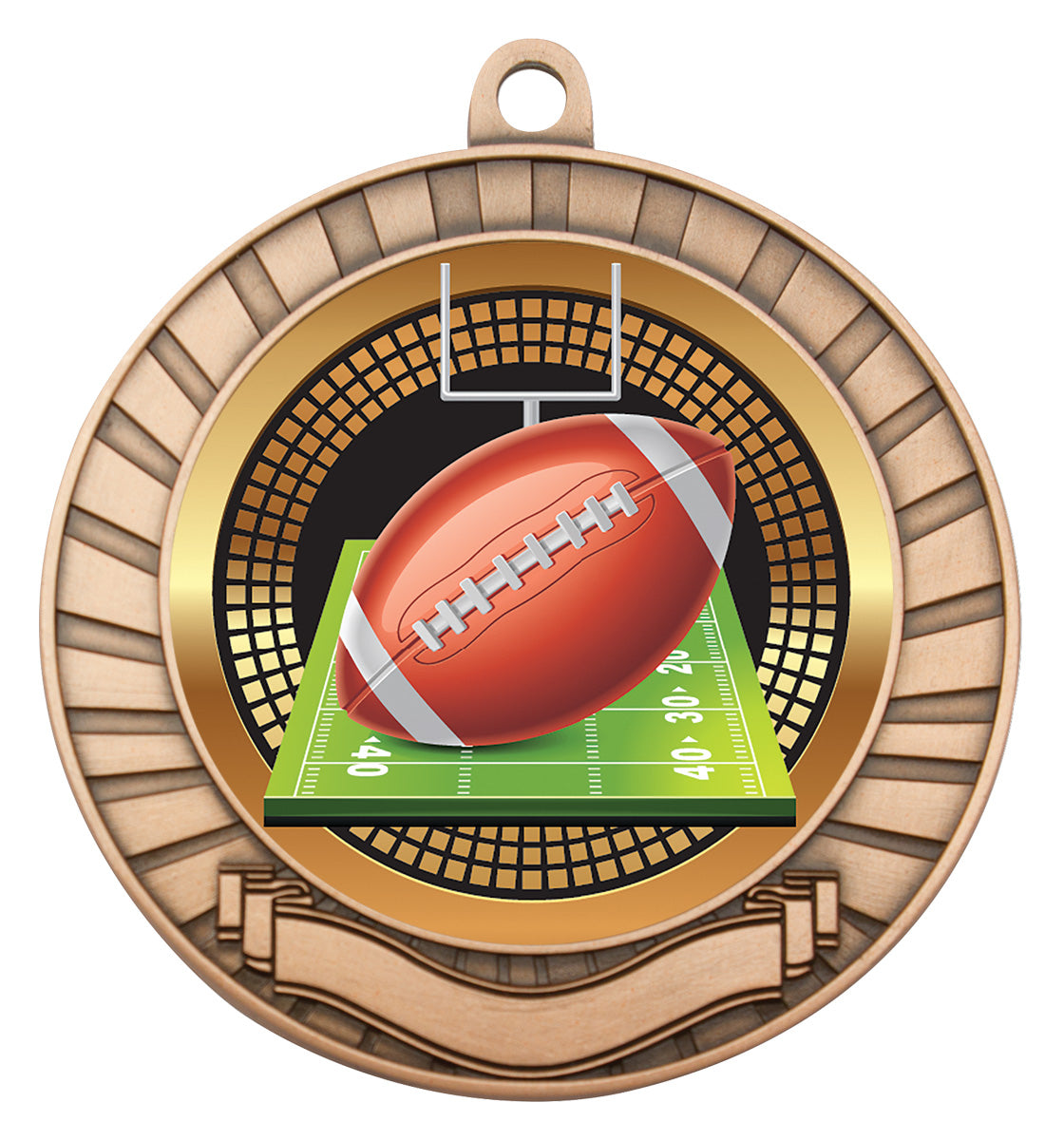 Eco Scroll - American Football Bronze