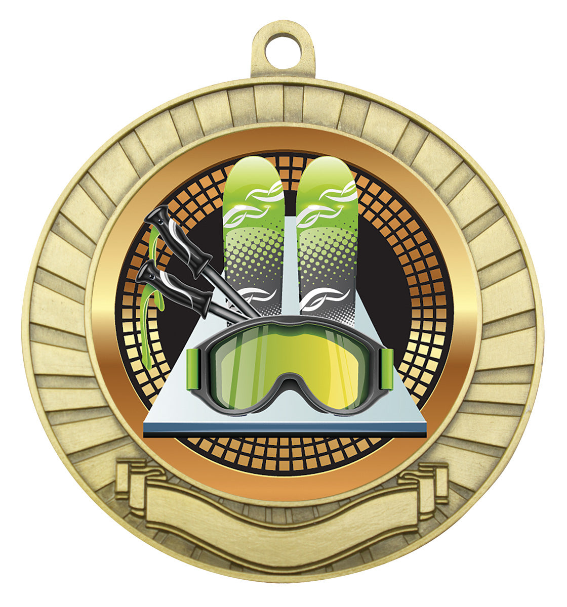 Eco Scroll - Skiing Gold