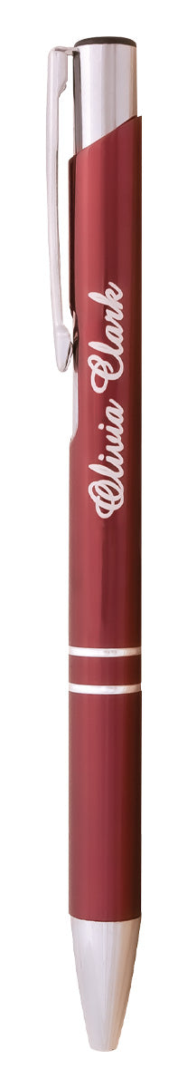 Engravable Pen - Burgundy 135mm
