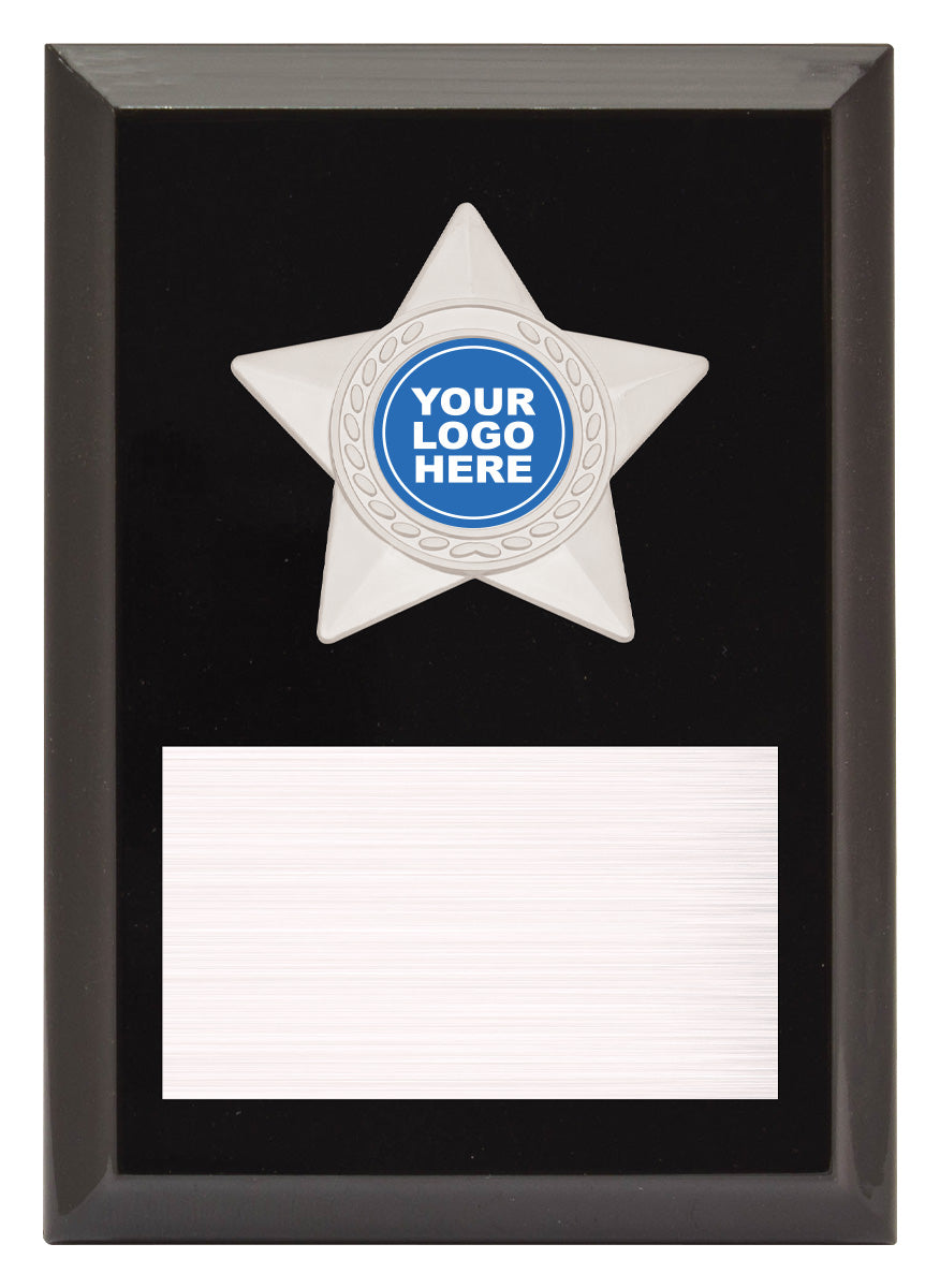 Star Plaque - Silver 150mm