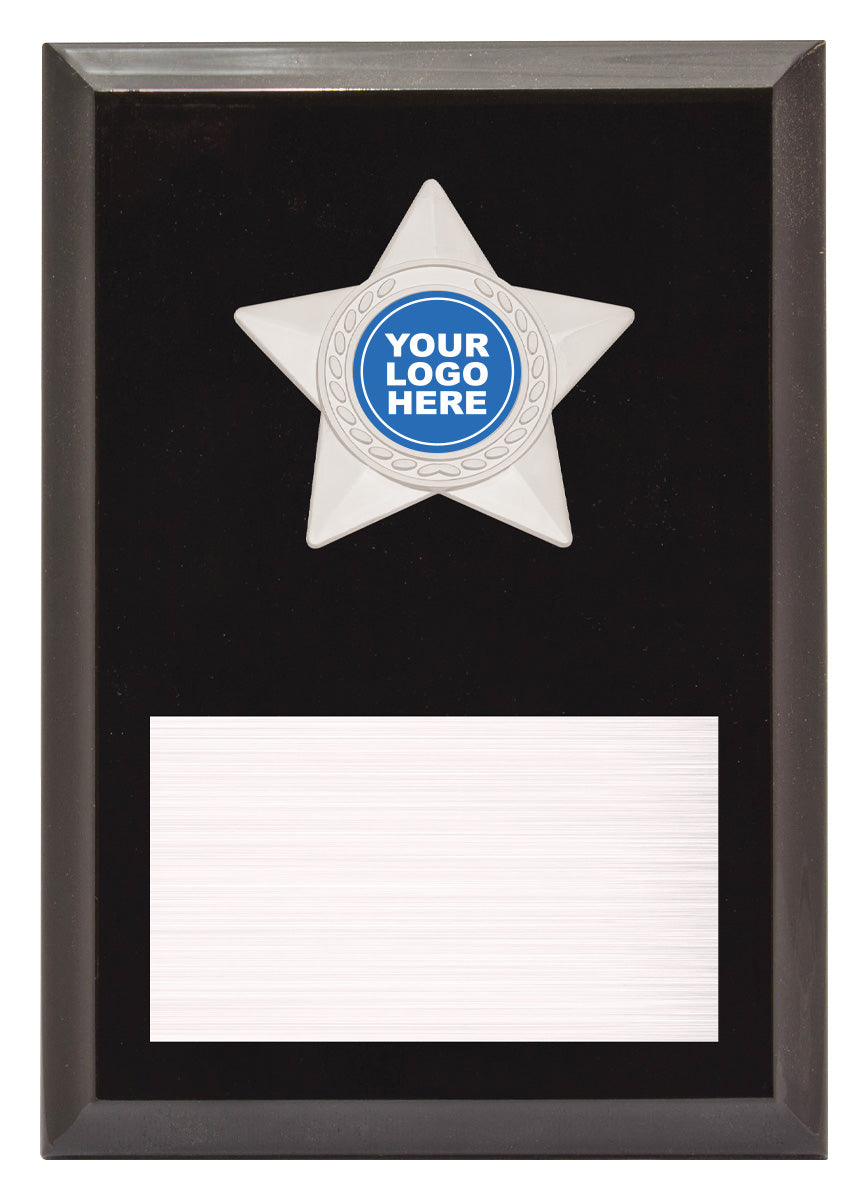 Star Plaque - Silver 175mm
