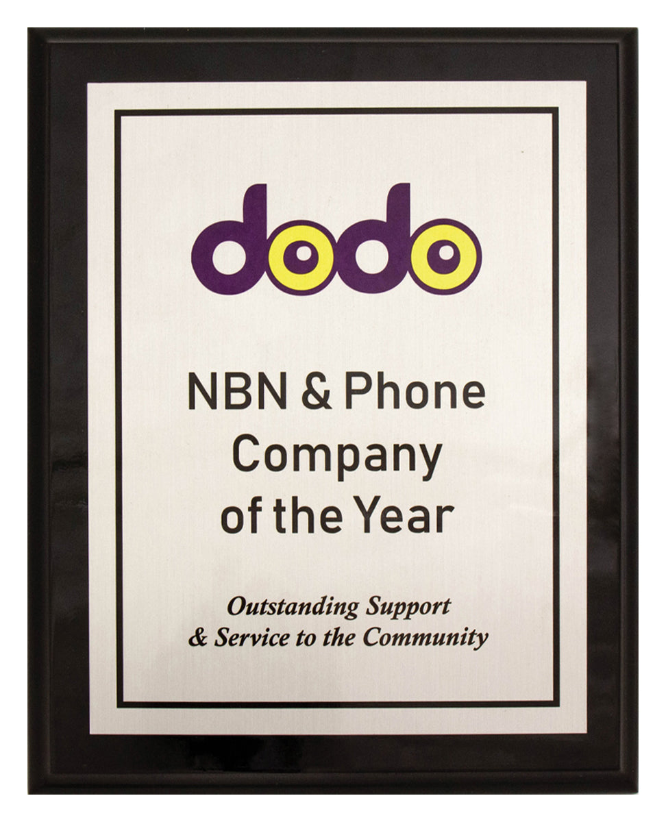 Colour Plaque - Silver 200mm