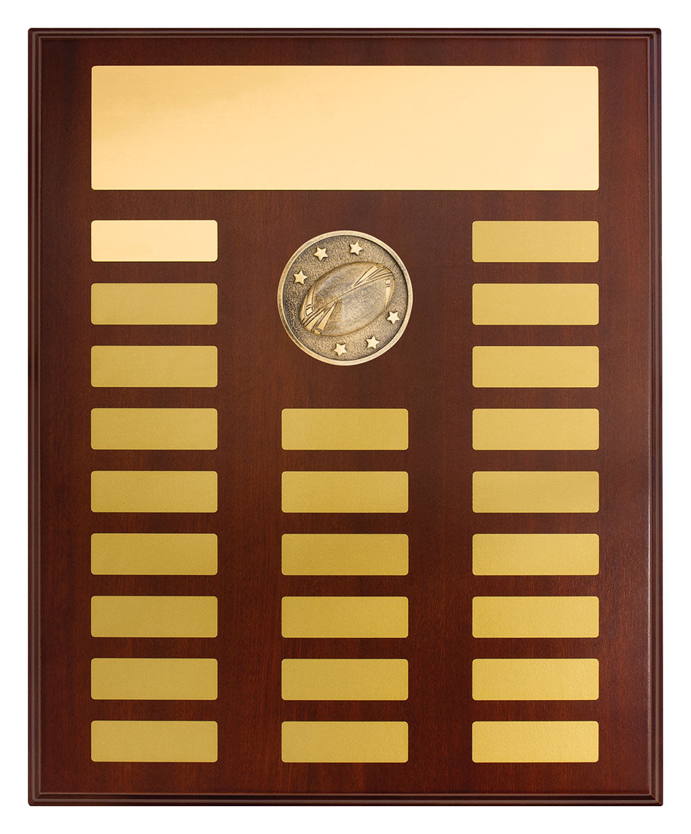 Perpetual Plaque - Rugby League / Union 380mm