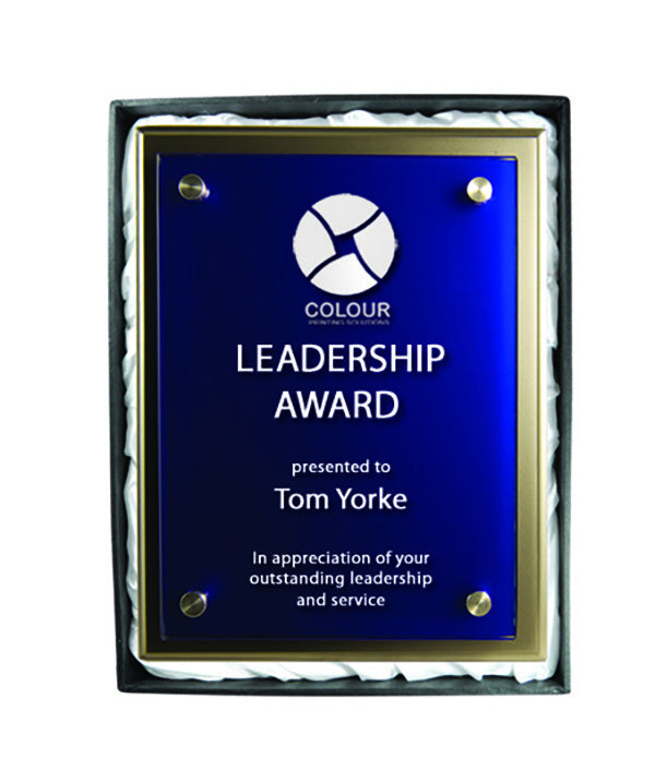 Plaque with Glass