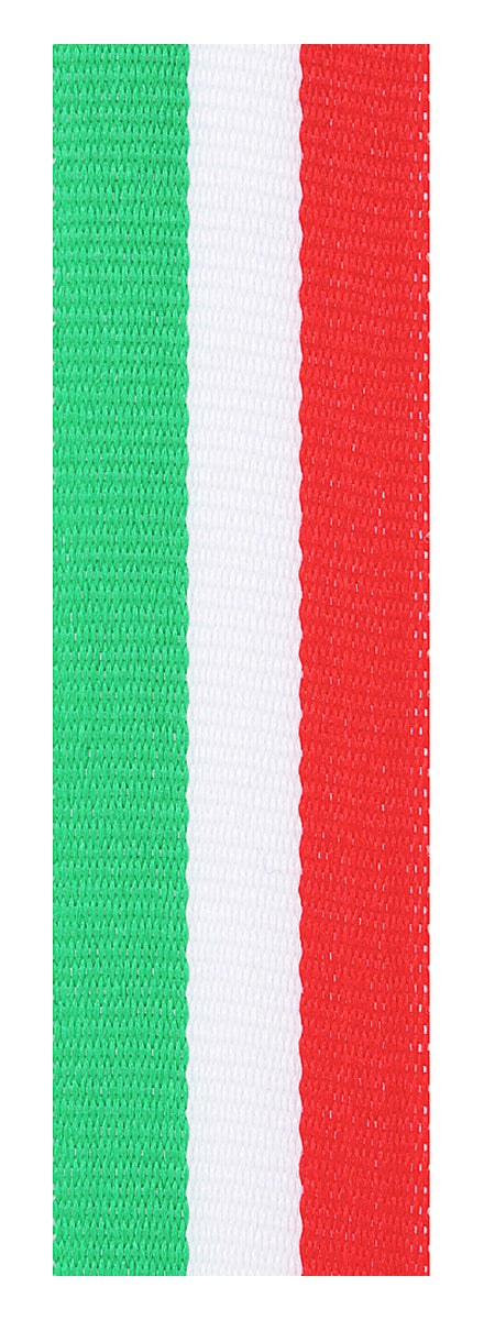 Red / White / Green Ribbon 800 x 23mm