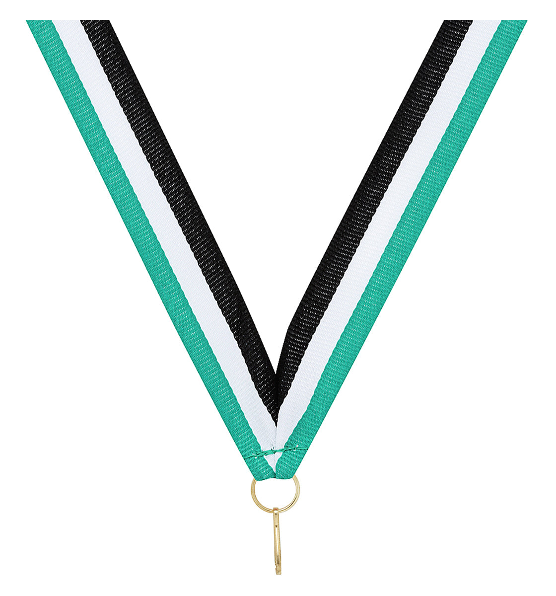 Teal / White / Black Ribbon 800 x 23mm